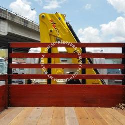 Isuzu NPR truck mounted crane  With Wooden Cargo 5000Kg-7500kg