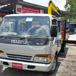 Isuzu NPR truck mounted crane  With Wooden Cargo 5000Kg-7500kg