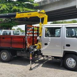 Isuzu NPR truck mounted crane  With Wooden Cargo 5000Kg-7500kg