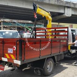 Isuzu NPR truck mounted crane  With Wooden Cargo 5000Kg-7500kg