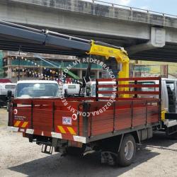 Isuzu NPR truck mounted crane  With Wooden Cargo 5000Kg-7500kg