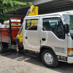 Isuzu NPR truck mounted crane  With Wooden Cargo 5000Kg-7500kg