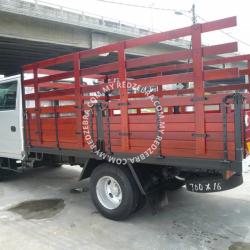 Isuzu NPR Double Cabin Wooden Cargo