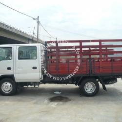 Isuzu NPR Double Cabin Wooden Cargo