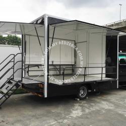 Food Truck Black Colour - Isuzu Lorry