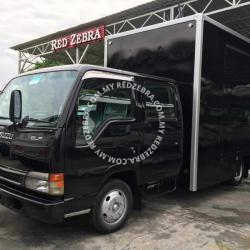 Food Truck Black Colour - Isuzu Lorry